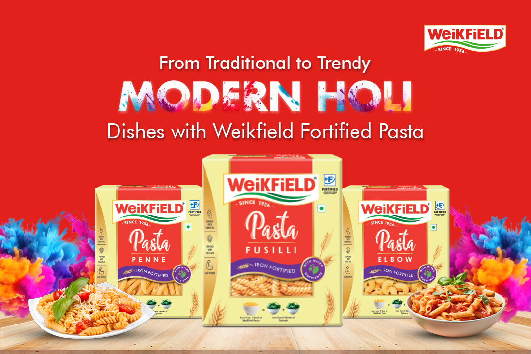 Modern Holi Dishes with Weikfield Fortified Pasta